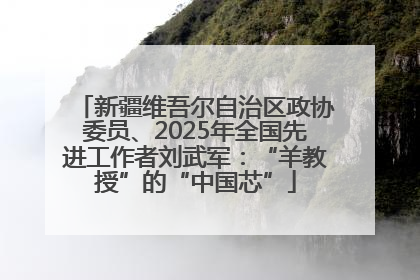 新疆维吾尔自治区政协委员、2025年全国先进工作者刘武军：“羊教授”的“中国芯”