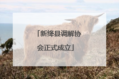 新绛县调解协会正式成立