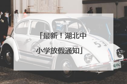 最新！湖北中小学放假通知