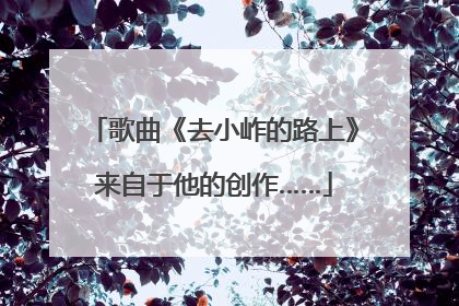 歌曲《去小岞的路上》来自于他的创作……