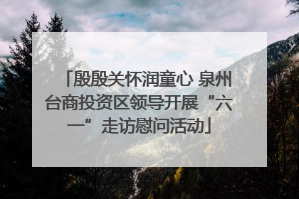 殷殷关怀润童心 泉州台商投资区领导开展“六一”走访慰问活动