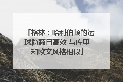 格林：哈利伯顿的运球隐蔽且高效 与库里和欧文风格相似