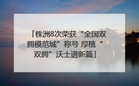 株洲8次荣获“全国双拥模范城”称号 厚植“双拥”沃土谱新篇