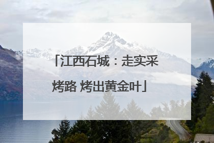 江西石城：走实采烤路 烤出黄金叶