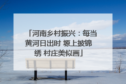 河南乡村振兴：每当黄河日出时 塬上披锦绣 村庄美似画