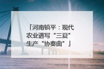 河南镇平：现代农业谱写“三夏”生产“协奏曲”