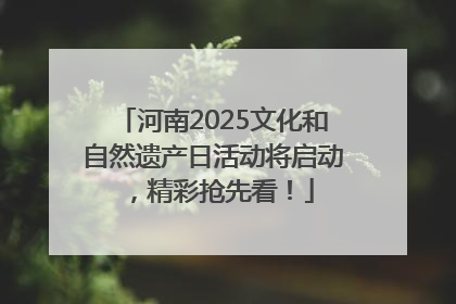 河南2025文化和自然遗产日活动将启动，精彩抢先看！
