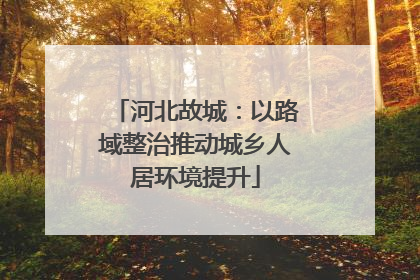 河北故城：以路域整治推动城乡人居环境提升