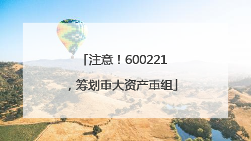 注意！600221，筹划重大资产重组