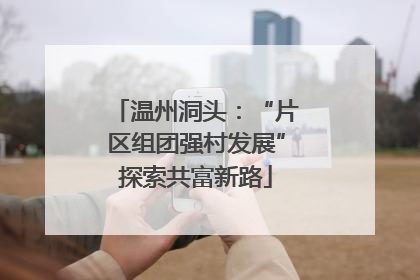 温州洞头：“片区组团强村发展”探索共富新路