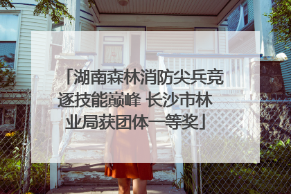 湖南森林消防尖兵竞逐技能巅峰 长沙市林业局获团体一等奖