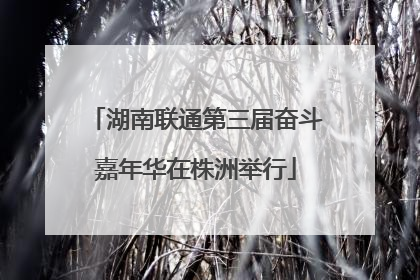湖南联通第三届奋斗嘉年华在株洲举行
