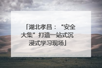 湖北孝昌：“安全大集”打造一站式沉浸式学习现场