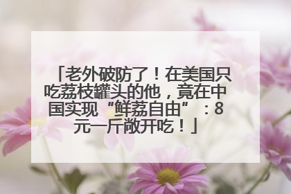 老外破防了！在美国只吃荔枝罐头的他，竟在中国实现“鲜荔自由”：8元一斤敞开吃！