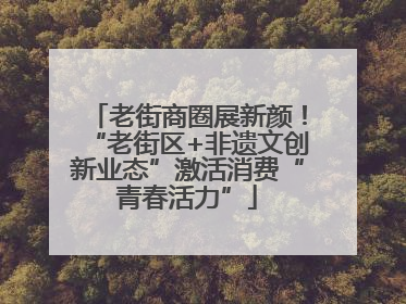 老街商圈展新颜！“老街区+非遗文创新业态”激活消费“青春活力”
