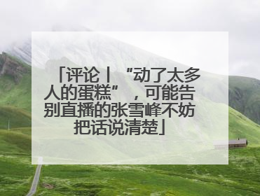 评论丨“动了太多人的蛋糕”，可能告别直播的张雪峰不妨把话说清楚