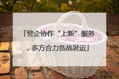警企协作“上新”服务，多方合力备战暑运