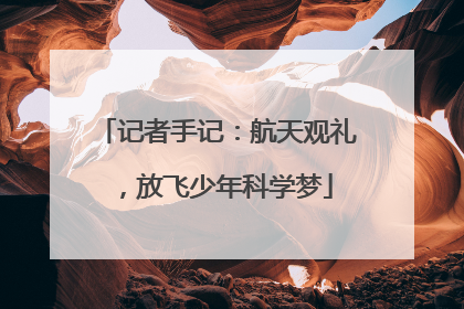 记者手记：航天观礼，放飞少年科学梦