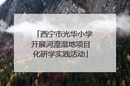 西宁市光华小学开展河湟湿地项目化研学实践活动