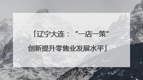 辽宁大连：“一店一策”创新提升零售业发展水平
