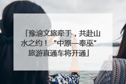 豫渝文旅牵手，共赴山水之约！“中原—奉巫”旅游直通车将开通