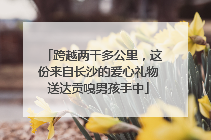 跨越两千多公里，这份来自长沙的爱心礼物送达贡嘎男孩手中