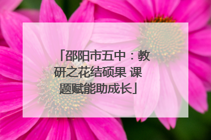 邵阳市五中：教研之花结硕果 课题赋能助成长