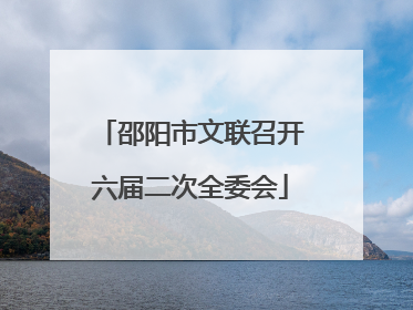 邵阳市文联召开六届二次全委会