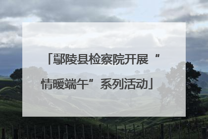 鄢陵县检察院开展“情暖端午”系列活动