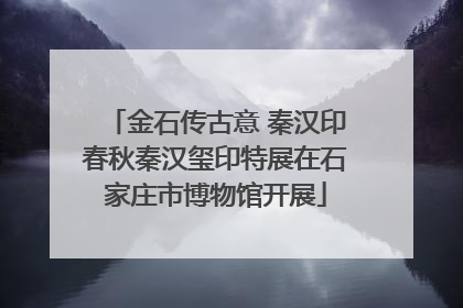 金石传古意 秦汉印春秋秦汉玺印特展在石家庄市博物馆开展