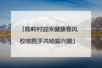 陈岭村迎来健康春风 校地携手共绘振兴图