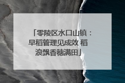零陵区水口山镇：早稻管理见成效 稻浪飘香穗满田