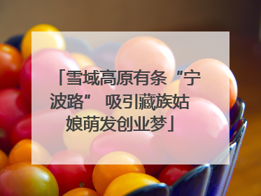 雪域高原有条“宁波路” 吸引藏族姑娘萌发创业梦