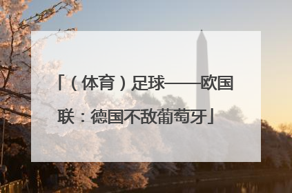 （体育）足球——欧国联：德国不敌葡萄牙