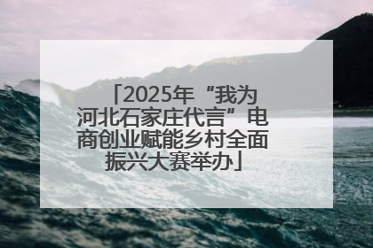 2025年“我为河北石家庄代言”电商创业赋能乡村全面振兴大赛举办