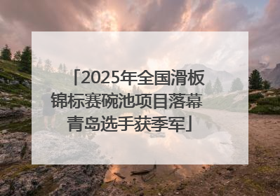 2025年全国滑板锦标赛碗池项目落幕 青岛选手获季军