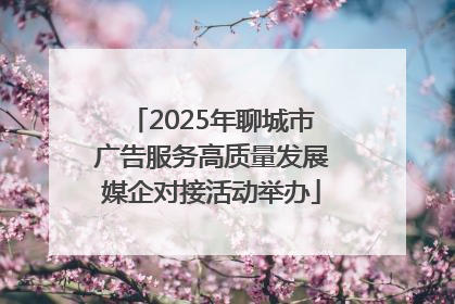 2025年聊城市广告服务高质量发展媒企对接活动举办