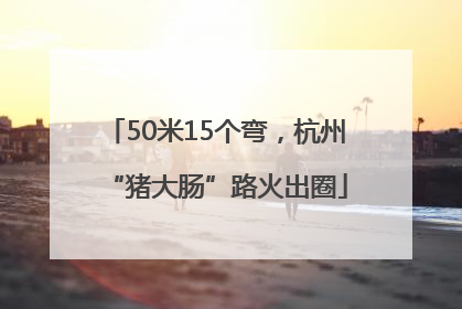 50米15个弯，杭州“猪大肠”路火出圈