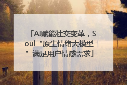 AI赋能社交变革，Soul“原生情绪大模型”满足用户情感需求